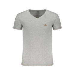 ERONAUTICA MILITARE MEN'S GRAY SHORT SLEEVE T-SHIRT
