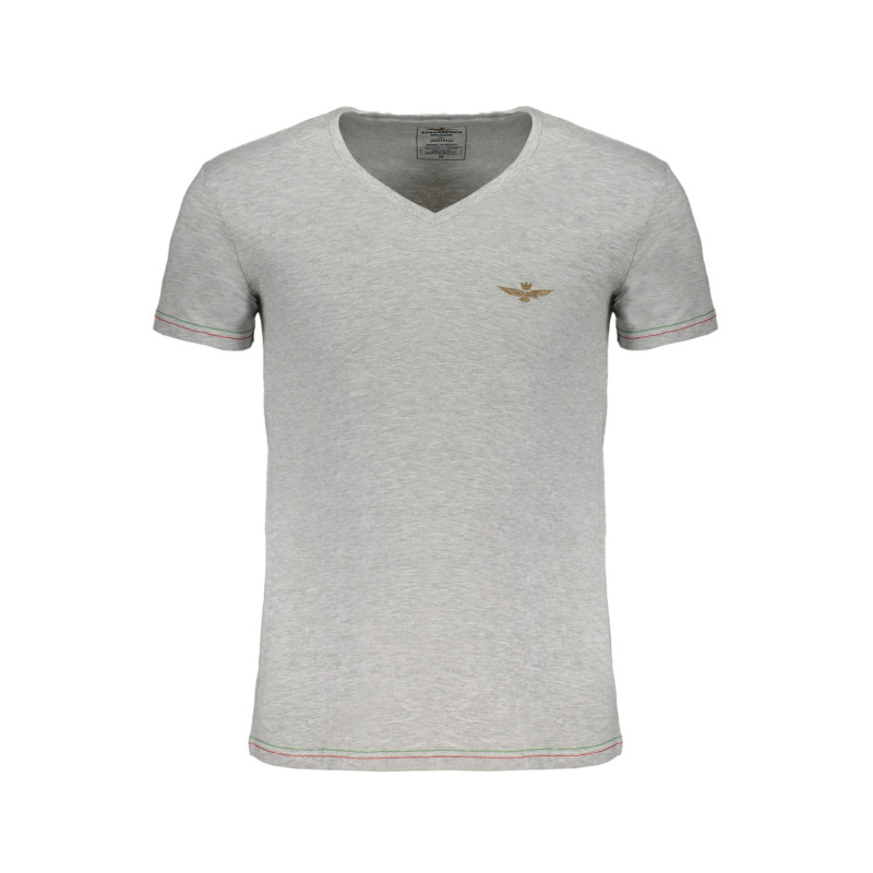 T-SHIRT HOMME ERONAUTICA MILITARE GRIS À MANCHES COURTES