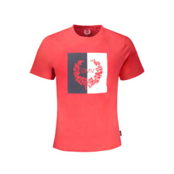 T-SHIRT À MANCHES COURTES ROUGE POUR HOMME GIAN MARCO VENTURI