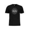 GIAN MARCO VENTURI MEN'S SHORT SLEEVE T-SHIRT BLACK