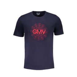 GIAN MARCO VENTURI MEN'S SHORT SLEEVED T-SHIRT BLUE