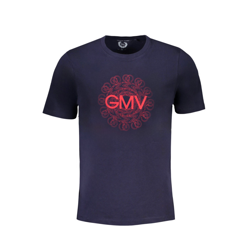 GIAN MARCO VENTURI MEN'S SHORT SLEEVED T-SHIRT BLUE