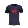 GIAN MARCO VENTURI MEN'S SHORT SLEEVED T-SHIRT BLUE