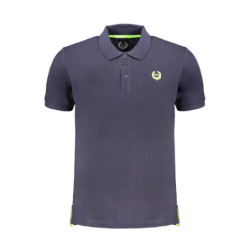 GIAN MARCO VENTURI MEN'S SHORT SLEEVED POLO SHIRT BLUE