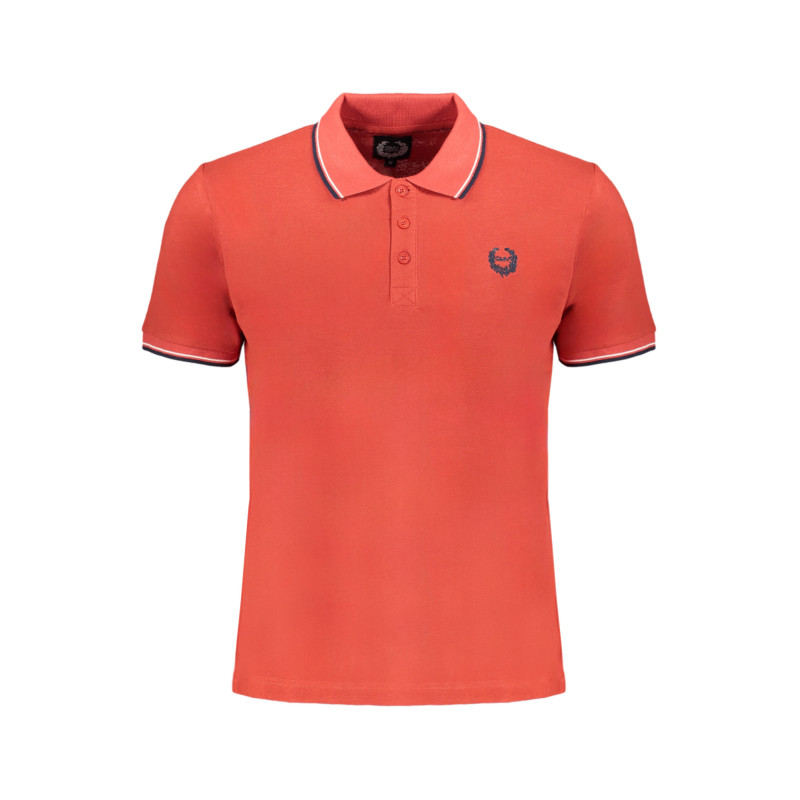GIAN MARCO VENTURI MEN'S RED SHORT SLEEVED POLO SHIRT