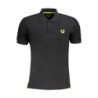 POLO NOIR À MANCHES COURTES POUR HOMME GIAN MARCO VENTURI