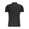 GIAN MARCO VENTURI MEN'S BLACK SHORT SLEEVED POLO SHIRT