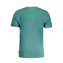 GIAN MARCO VENTURI GREEN MEN'S SHORT SLEEVED T-SHIRT