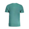 GIAN MARCO VENTURI GREEN MEN'S SHORT SLEEVED T-SHIRT