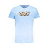 GIAN MARCO VENTURI MEN'S SHORT SLEEVED T-SHIRT BLUE
