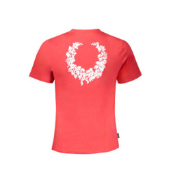 GIAN MARCO VENTURI MEN'S RED SHORT SLEEVE T-SHIRT