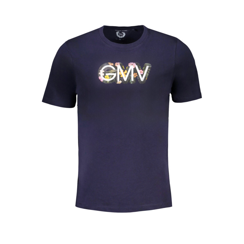 GIAN MARCO VENTURI MEN'S SHORT SLEEVED T-SHIRT BLUE