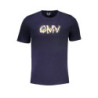 GIAN MARCO VENTURI MEN'S SHORT SLEEVED T-SHIRT BLUE