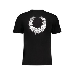 GIAN MARCO VENTURI MEN'S SHORT SLEEVED T-SHIRT BLACK