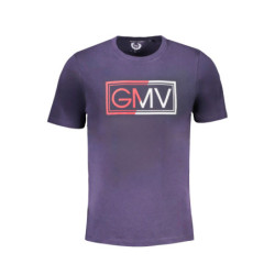 GIAN MARCO VENTURI MEN'S SHORT SLEEVED T-SHIRT BLUE