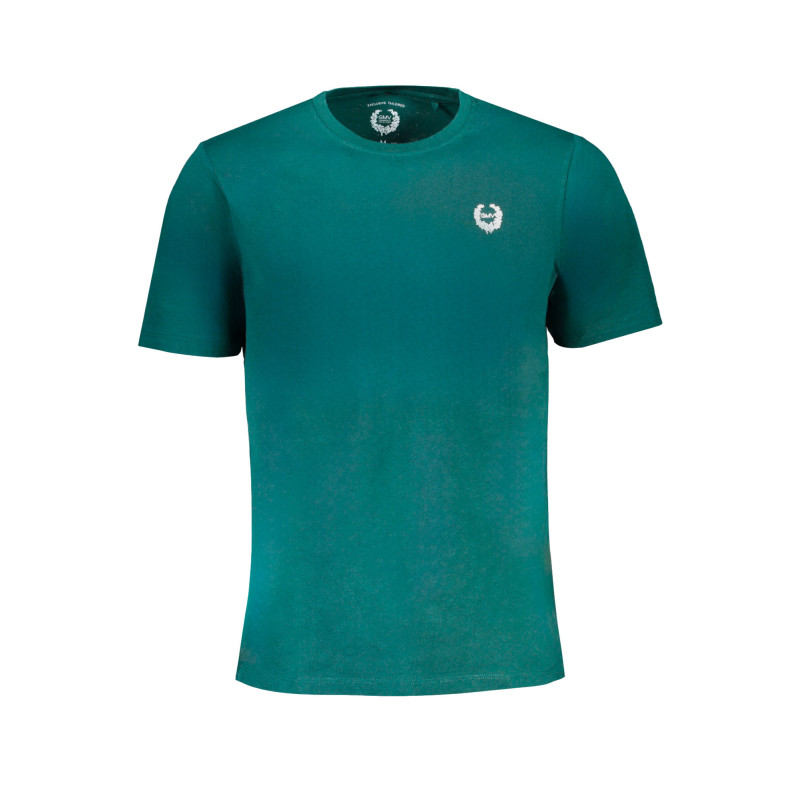 GIAN MARCO VENTURI GREEN MEN'S SHORT SLEEVED T-SHIRT