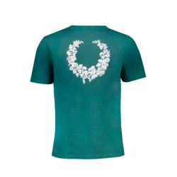 GIAN MARCO VENTURI GREEN MEN'S SHORT SLEEVED T-SHIRT