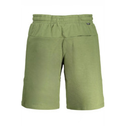 GIAN MARCO VENTURI MEN'S GREEN SHORT PANTS