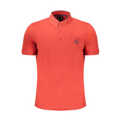 GIAN MARCO VENTURI MEN'S RED SHORT SLEEVED POLO SHIRT
