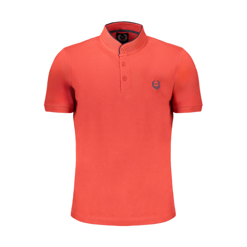 GIAN MARCO VENTURI MEN'S RED SHORT SLEEVED POLO SHIRT