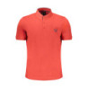 GIAN MARCO VENTURI MEN'S RED SHORT SLEEVED POLO SHIRT