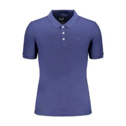GIAN MARCO VENTURI MEN'S SHORT SLEEVED POLO SHIRT BLUE