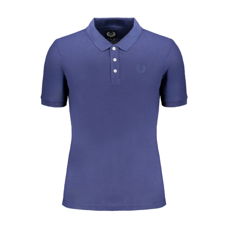 GIAN MARCO VENTURI MEN'S SHORT SLEEVED POLO SHIRT BLUE