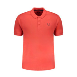 GIAN MARCO VENTURI MEN'S RED SHORT SLEEVED POLO SHIRT