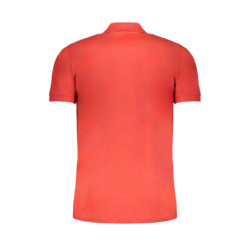 GIAN MARCO VENTURI MEN'S RED SHORT SLEEVED POLO SHIRT