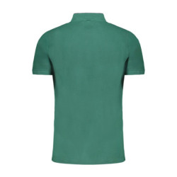 GIAN MARCO VENTURI GREEN MEN'S SHORT SLEEVED POLO SHIRT