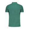 GIAN MARCO VENTURI GREEN MEN'S SHORT SLEEVED POLO SHIRT