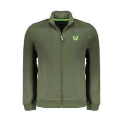GIAN MARCO VENTURI MEN'S GREEN ZIP SWEATSHIRT