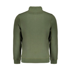 GIAN MARCO VENTURI MEN'S GREEN ZIP SWEATSHIRT