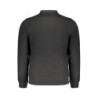 GIAN MARCO VENTURI MEN'S BLACK ZIP SWEATSHIRT