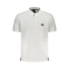 GIAN MARCO VENTURI MEN'S WHITE SHORT SLEEVED POLO SHIRT
