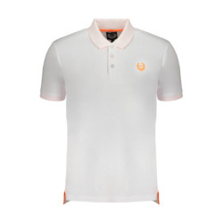 GIAN MARCO VENTURI MEN'S WHITE SHORT SLEEVED POLO SHIRT