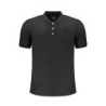 POLO NOIR À MANCHES COURTES POUR HOMME GIAN MARCO VENTURI