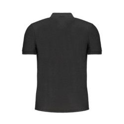 POLO NOIR À MANCHES COURTES POUR HOMME GIAN MARCO VENTURI
