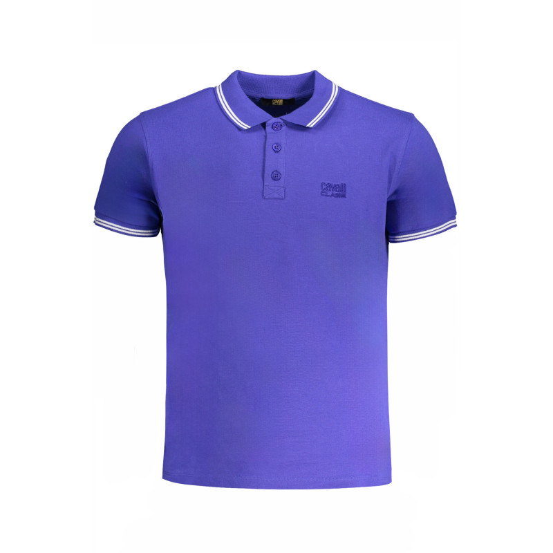 CAVALLI POLO MANCHES COURTES HOMME CLASS BLEU