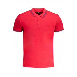 CAVALLI CLASS MEN'S SHORT SLEEVED POLO SHIRT RED