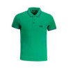 POLO HOMME CAVALLI CLASS VERT MANCHES COURTES