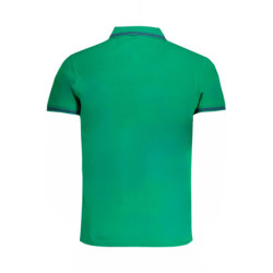 POLO HOMME CAVALLI CLASS VERT MANCHES COURTES