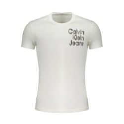 CALVIN KLEIN T-SHIRT À MANCHES COURTES HOMME BLANC
