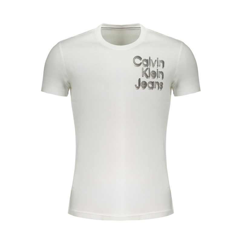 CALVIN KLEIN T-SHIRT À MANCHES COURTES HOMME BLANC