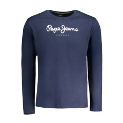 PEPE JEANS MEN'S LONG-SLEEVED T-SHIRT, BLUE
