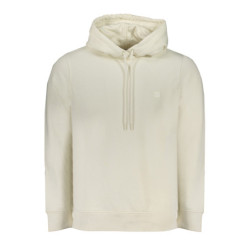 CALVIN KLEIN MEN'S WHITE ZIPLESS SWEATSHIRT