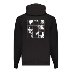 CALVIN KLEIN MEN'S BLACK ZIPLESS SWEATSHIRT