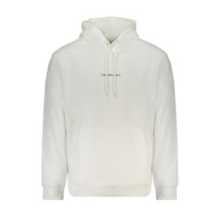 SWEAT-SHIRT SANS FERMETURE ÉCLAIR BLANC CALVIN KLEIN POUR HOMMES