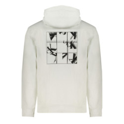 CALVIN KLEIN MEN'S WHITE ZIPLESS SWEATSHIRT