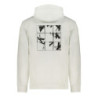 SWEAT-SHIRT SANS FERMETURE ÉCLAIR BLANC CALVIN KLEIN POUR HOMMES